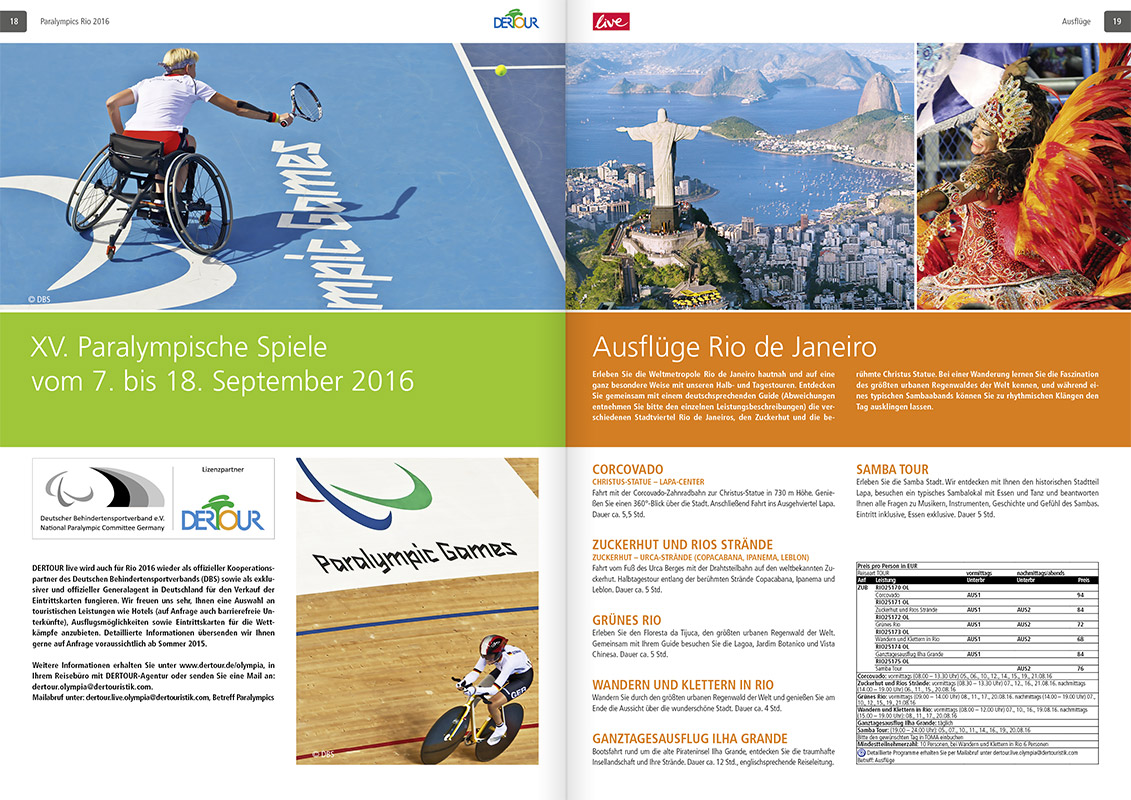 DERTOUR live Katalog 2016 - Rio de Janeiro