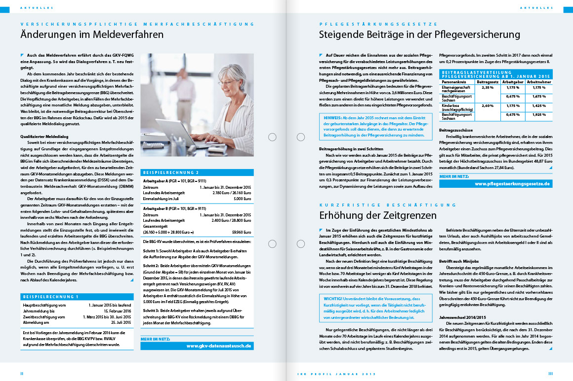 Mitgliedermagazin (Personalbereich und Arbeitgeber) - IKK Classic Profil