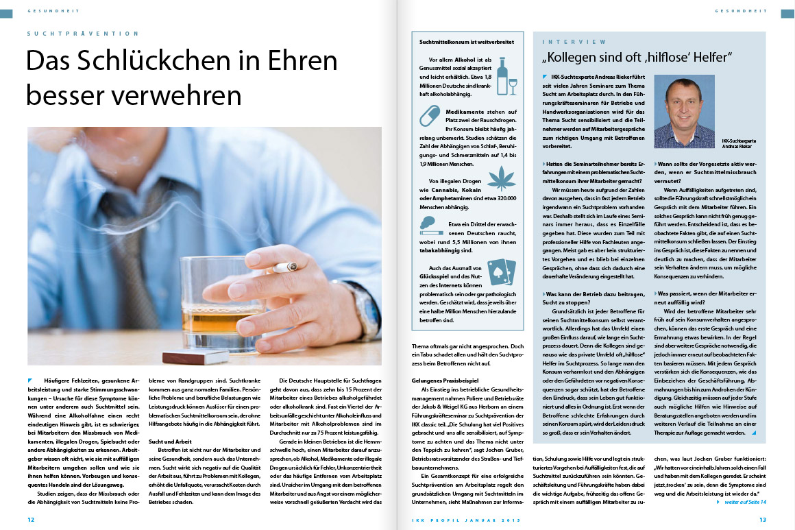 Mitgliedermagazin (Personalbereich und Arbeitgeber) - IKK Classic Profil