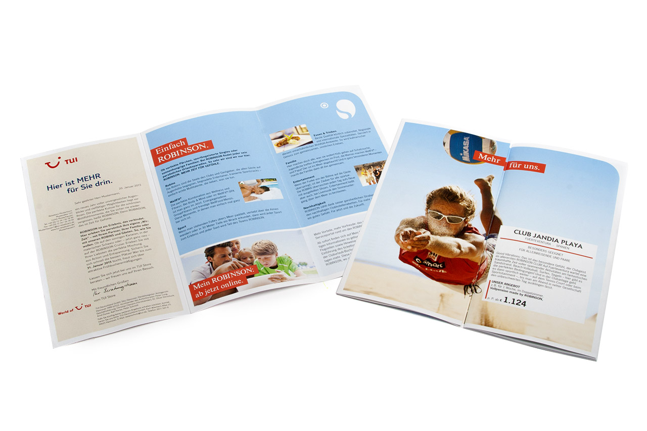 TUI Eigenvertrieb Kampagnenmailing Robinson Sommer 2015