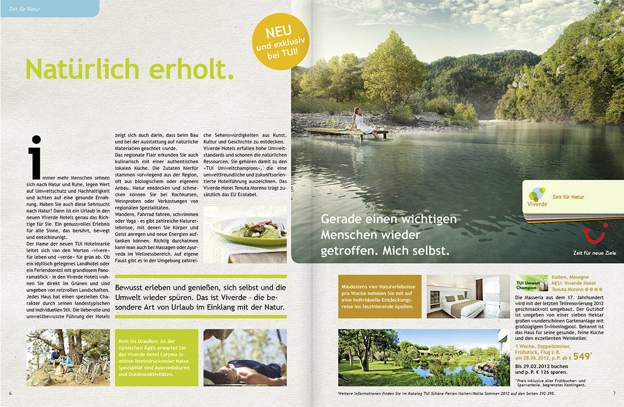 TUI Eigenvertrieb Kampagnenmailing Paare 2012