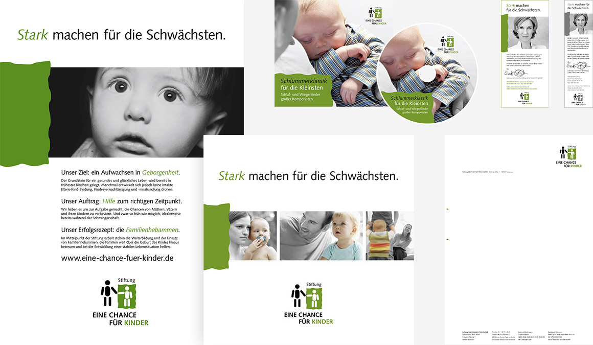 Eine Chance für Kinder diverse Werbemittel/ Geschäftsausstattung
