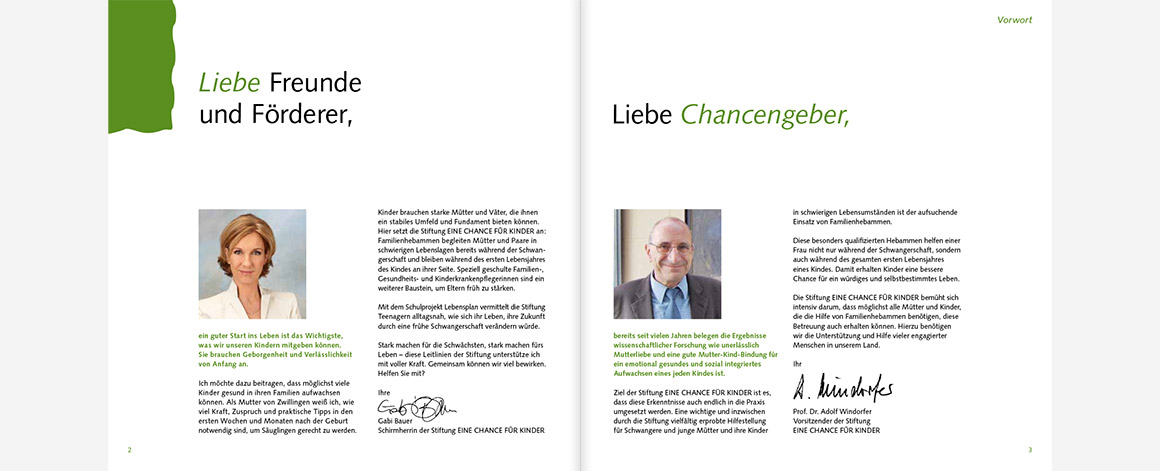 Eine Chance für Kinder diverse Werbemittel/ Geschäftsausstattung