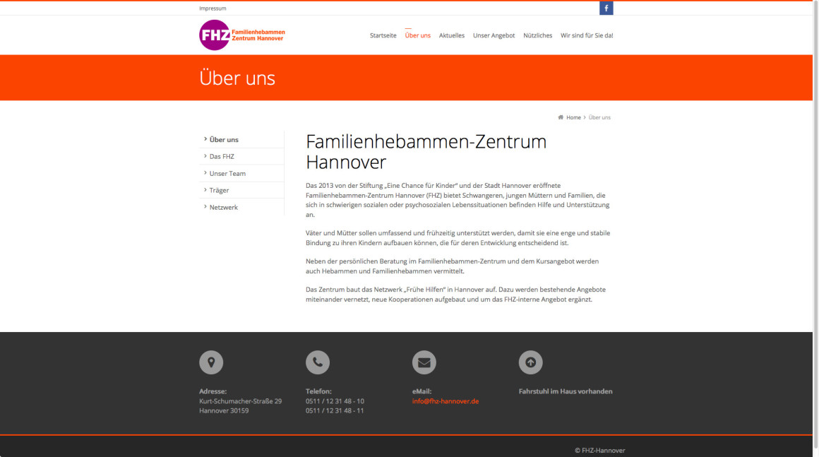 Familienhebammen Zentrum Hannover - Website