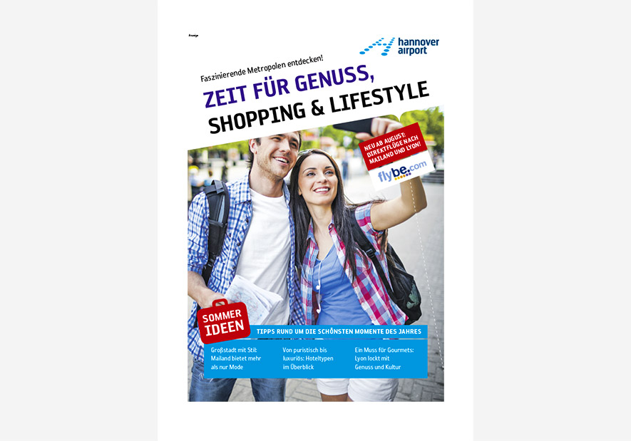HAZ-Verlagsbeilage des Hannover Airport Titel